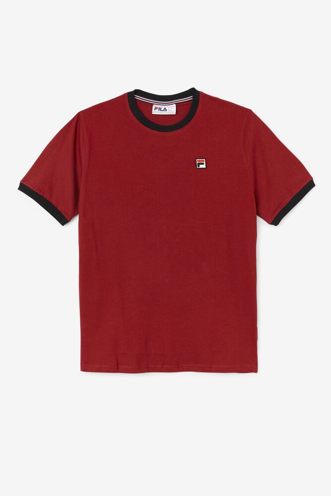 Fila Marconi Ringer T-Shirt Red - Mens - 59381DBEX